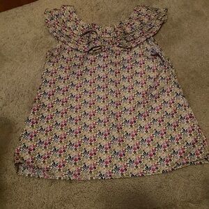 Liberty of London pink and green floral blouse